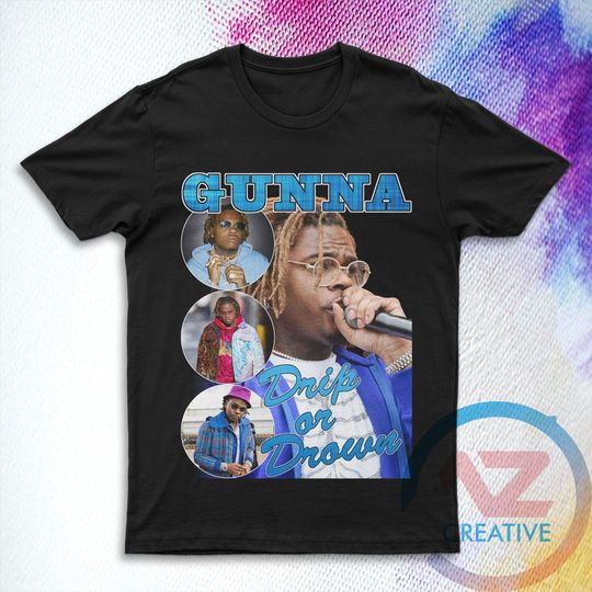 Discover Gunna Shirt Drip or Drown Shirt | Bootleg Rap Tee