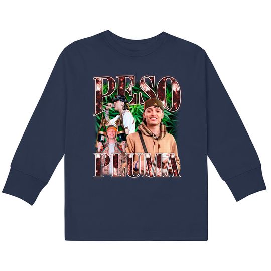 Discover Peso Pluma Kids Long Sleeve T-Shirts, Graphic Peso Pluma Unisex Kids Long Sleeve T-Shirts