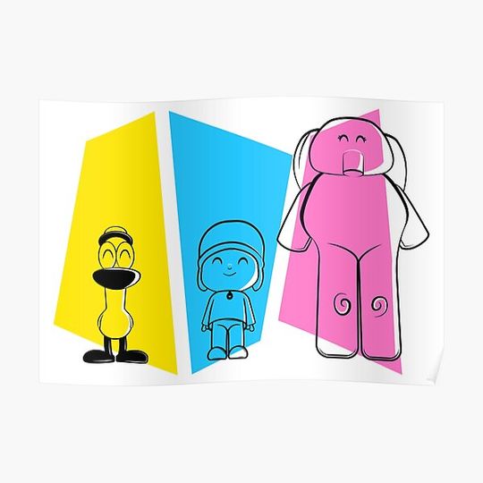 Discover Pato / Pocoyo / Elly Premium Matte Vertical Poster