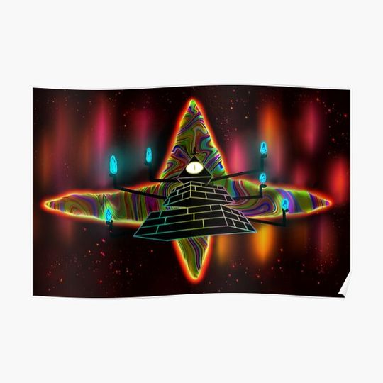 Discover Gravity Falls Bill Cipher Weirdmaggedon Premium Matte Vertical Poster