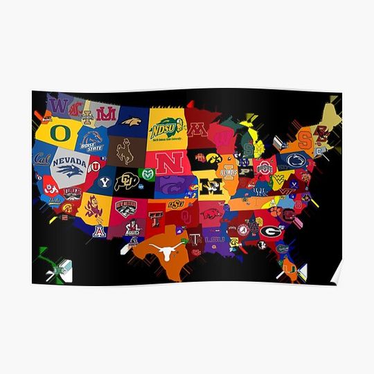 Discover college country Premium Matte Vertical Poster