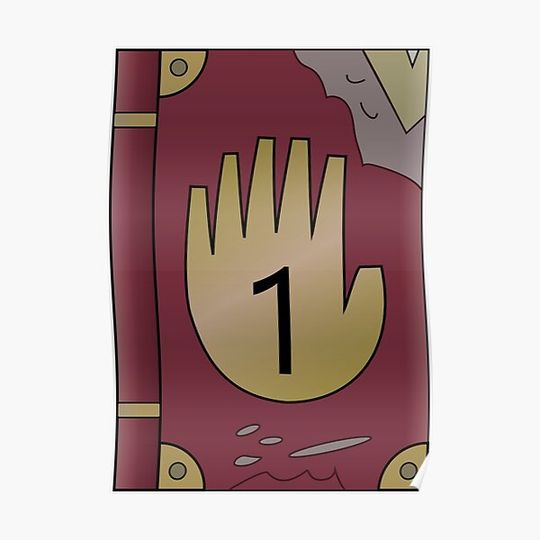 Discover Gravity Falls Journal 1 Premium Matte Vertical Poster