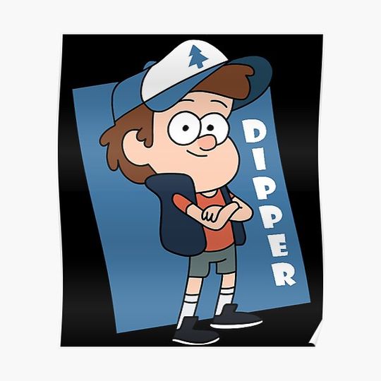 Discover Vintage Dipper Pines My Favorite People Premium Matte Vertical Poster