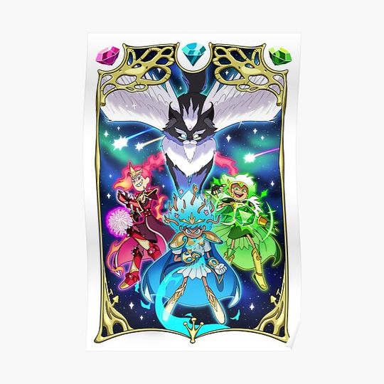 Discover Magic Knights of Amphibia Premium Matte Vertical Poster
