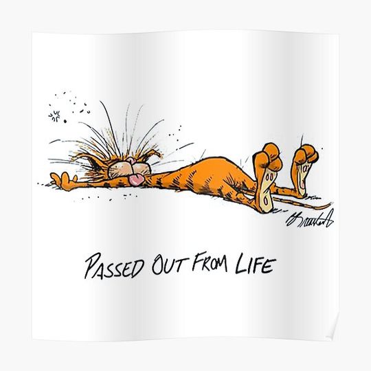 Discover Copy of Bloom County Bill the Cat Premium Matte Vertical Poster