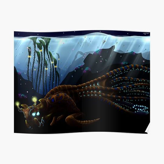 Discover Subnautica - Sea Emperor Premium Matte Vertical Poster