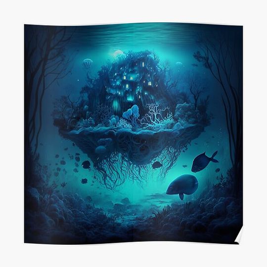 Discover Bioluminescent Kingdom Premium Matte Vertical Poster