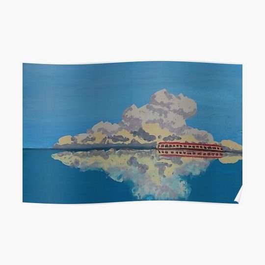 Discover Spirited Away Train Premium Matte Vertical Poster