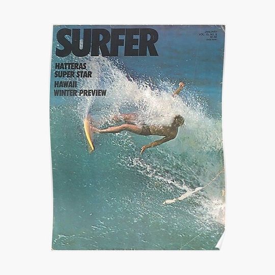 Discover surfer magazine vintage Premium Matte Vertical Poster