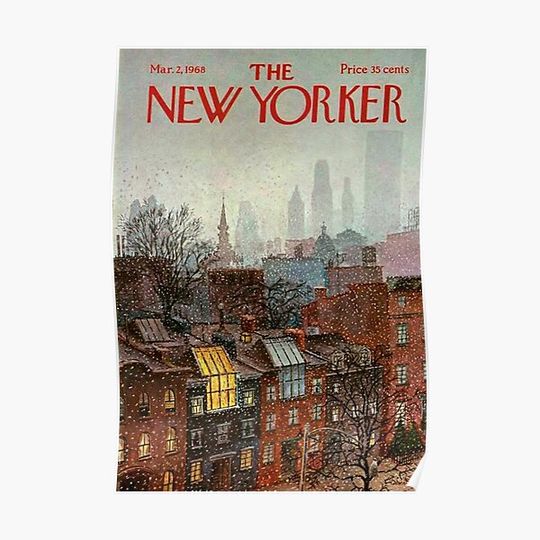 Discover The New Yorker Mar 2, 1968 Issue Premium Matte Vertical Poster