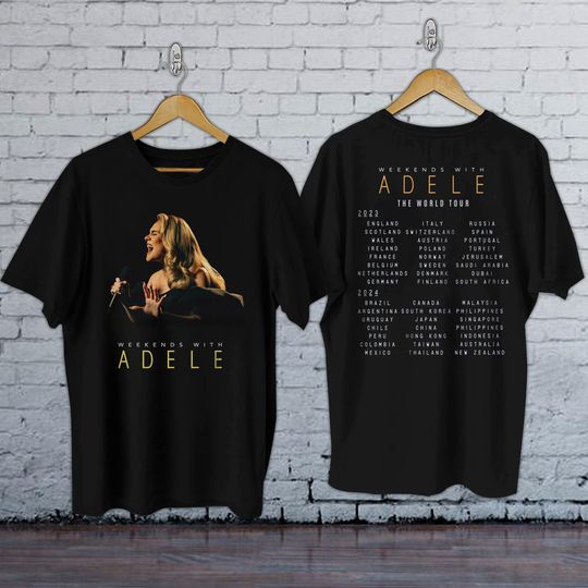Discover Adele Shirt, The World Tour 2023-2024 Shirts
