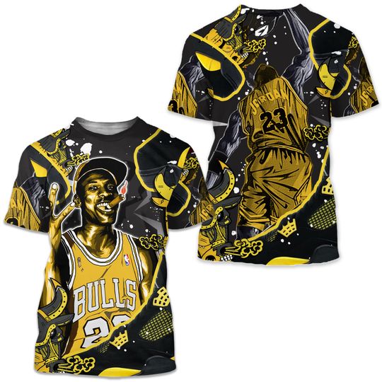 Discover Bull 23 Jordan Unisex Sneaker Shirt Match 2023 Thunder 4s Tee