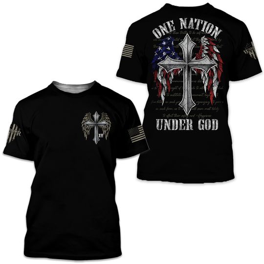 Discover One Nation Under God 3D Tshirt