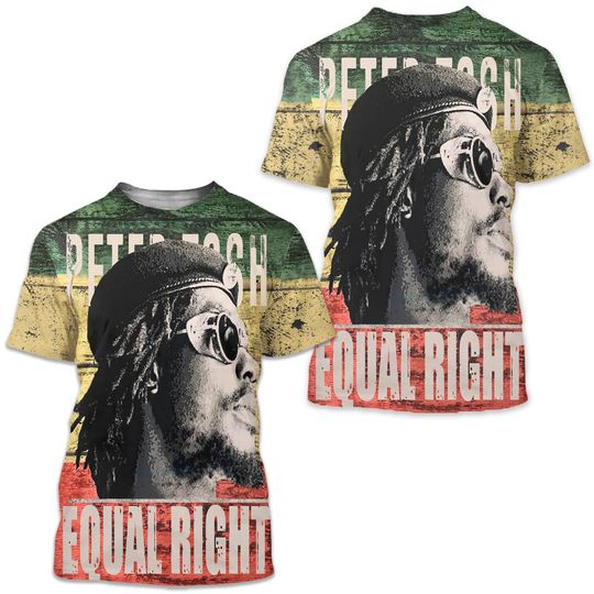 Discover Peter Tosh Reggae Rasta Dreadlocks Bob Marley Jamaica Equal Rights T-Shirt Black History Month