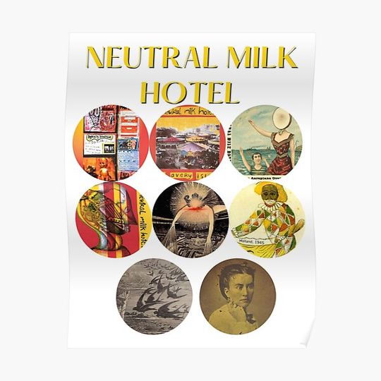 Discover Neutral Milk Hotel classic t shirt | ﻿Neutral Milk Hotel tour 2022 sticker Premium Matte Vertical Poster