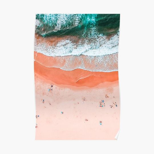 Discover Bondi Beach Aerial Art Premium Poster