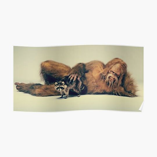 Discover Funny Sasquatch Pose Premium Matte Vertical Poster