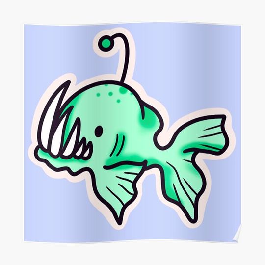 Discover Deep Sea Fish Premium Matte Vertical Poster