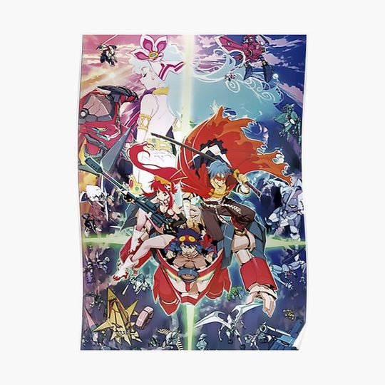 Discover Tengen Toppa Gurren Lagann Premium Matte Vertical Poster