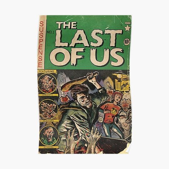 Discover The Last of Us Comic Cover fan art Premium Matte Vertical Poster