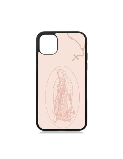 Discover Pink Virgencita glossy iPhone case cover protector