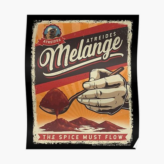 Discover Atreides Melange The Spice Must Flow Premium Matte Vertical Poster