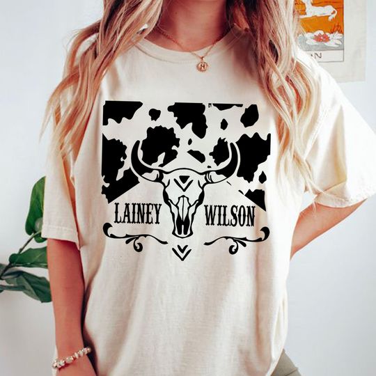 Discover Lainey Wilson Bull Skull Vintage Shirt, Lainey Wilson Tour Shirt