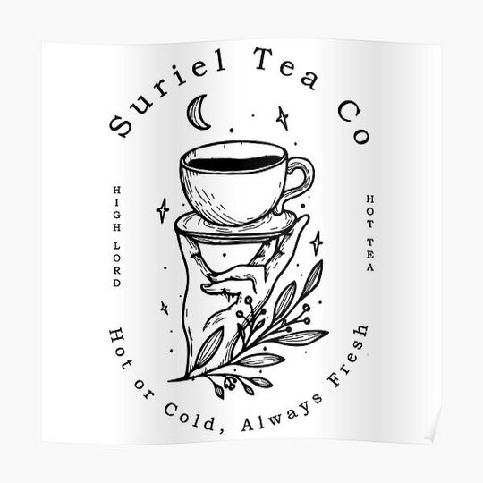 Discover Acotar suriel tea co - Black Premium Matte Vertical Poster
