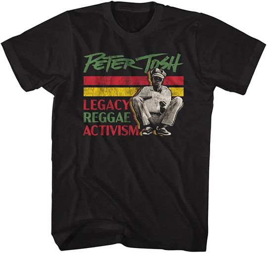 Discover Peter Tosh Rasta Colors Legacy Reggae Activisim Adult T Shirt