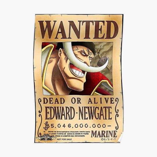 Discover Edward Newgate Whitebeard Premium Matte Vertical Poster