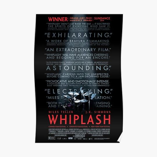 Discover Whiplash Movie Poster Premium Matte Vertical Poster