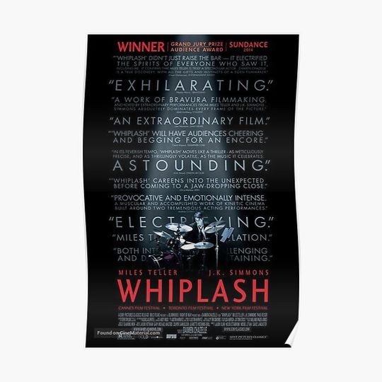 Discover Whiplash movie Premium Matte Vertical Poster