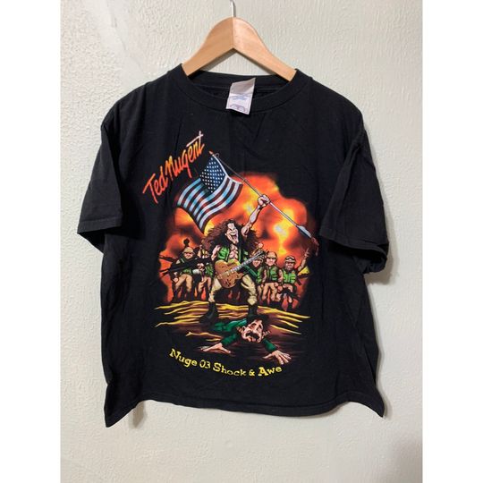 Discover Vintage Ted Nugent Stomp Out Bin Laden Tee
