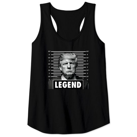 Discover Trump Legend Mugshot Tank Tops - Pro-Trump Supporter Merchandise