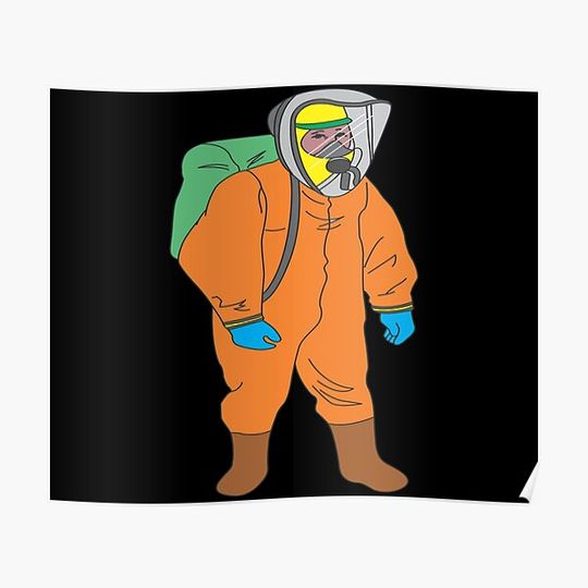 Discover Hazmat Suit Premium Matte Vertical Poster