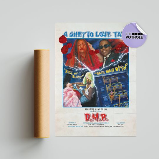 Discover ASAP Rocky D.M.B. Album Cover Poster - Custom Wall Art