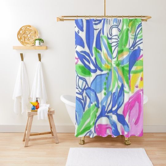 Discover Lilly Pulitzer Shower Curtain - Stylish Floral Design