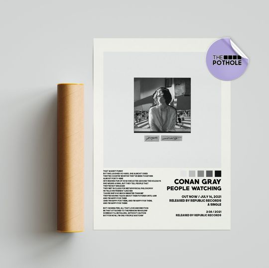 Discover Conan Gray Posters, People Watching Poster