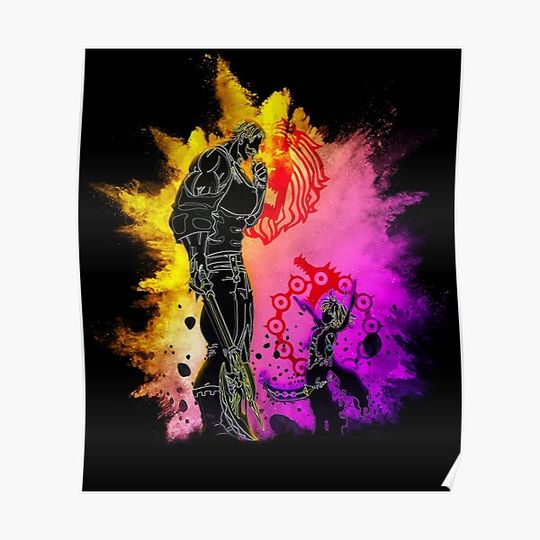 Discover Escanor vs meliodas Premium Matte Vertical Poster
