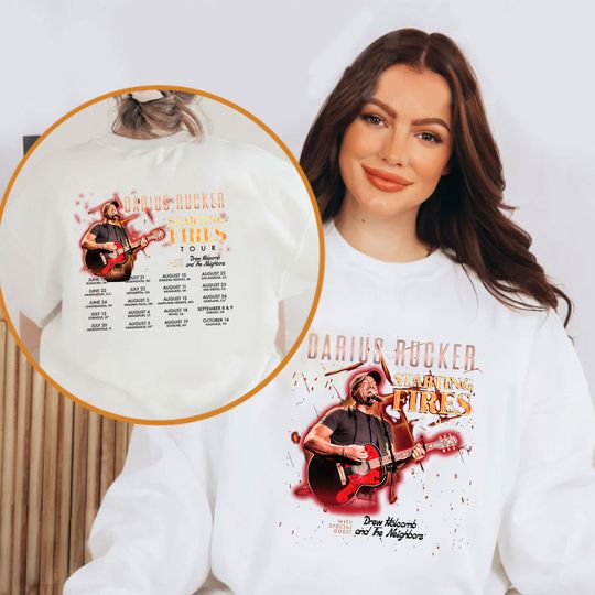 Discover Darius Rucker Starting Fires Tour 2023 Concert Shirt