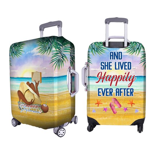 Discover Personalized Name Beach Luggage Cover