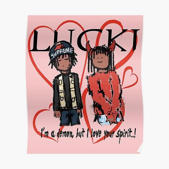 Discover LUCKI Freewave love Premium Matte Vertical Poster