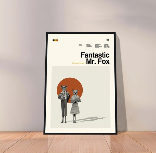 Discover Fantastic Mr Fox Poster - Wes Anderson Poster