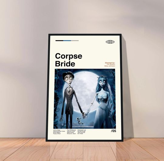 Discover Corpse Bride Minimalist Art Poster
