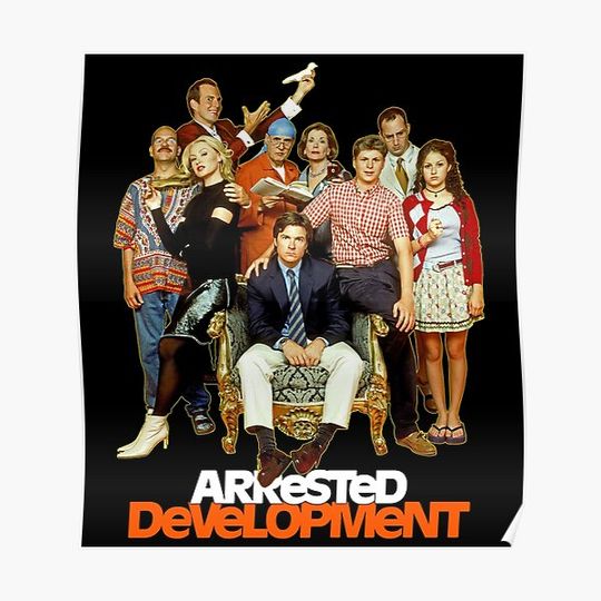 Discover Arrested Development Full Throwback Cast Tribute Premium Matte Vertical Poster