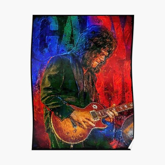 Discover Gary Moore Tribute Premium Matte Vertical Poster