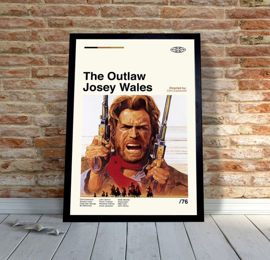 Discover The Outlaw Josey Wales - Clint Eastwood - Minimalist Poster