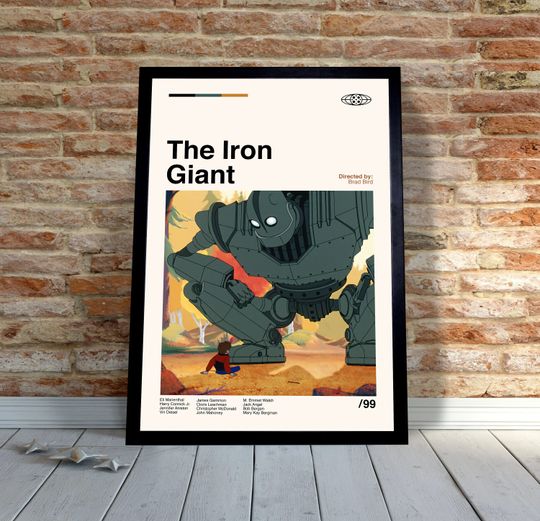 Discover The Iron Giant Vintage Minimalist Poster