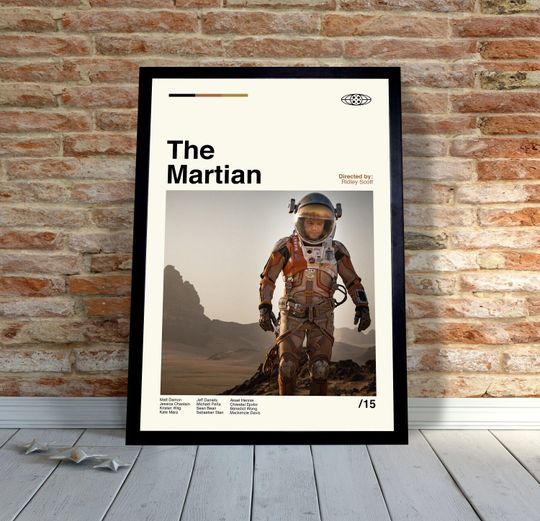 Discover Minimalist The Martian Movie Poster - Wall Art Decor