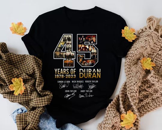 Discover Duran Duran 45th Anniversary T-Shirt - Band Merch